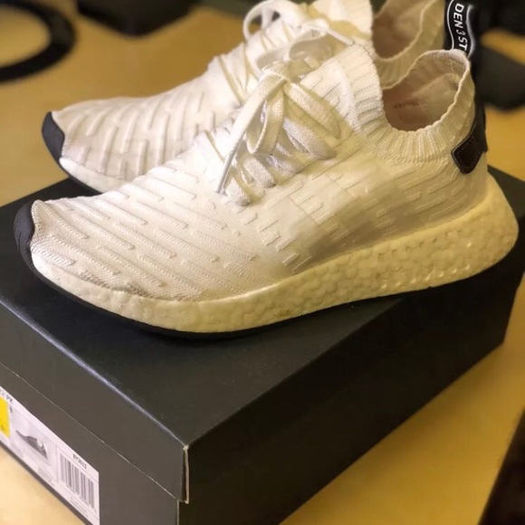 ADIDAS NMD R2 PRIMEKNIT WHITE - Picture 2 of 5